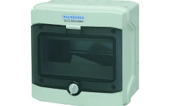 Normkapsling, ASA-plast, 8 moduler, IP65