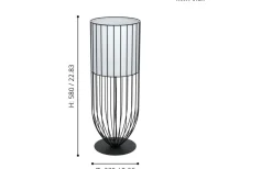 Nosino Bordslampa 58cm Svart