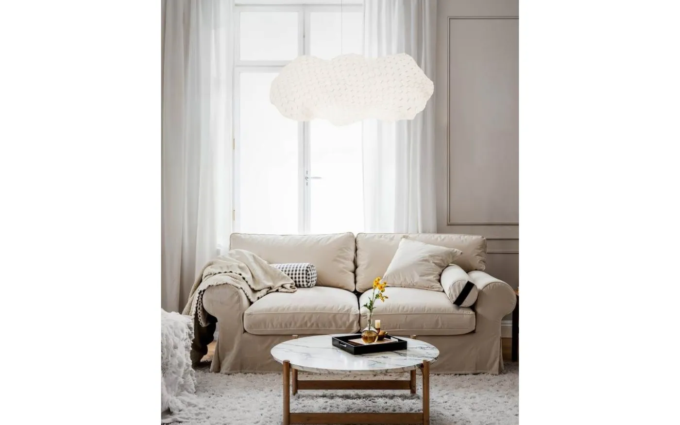 Nuevo Taklampa 76cm Vit