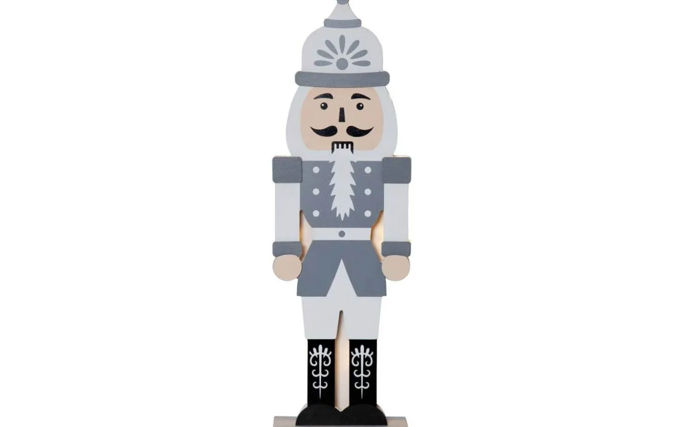 Nutcracker Batteridriven med Timer 52cm Grå