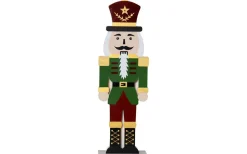 Star Trading Nutcracker Batteridriven med Timer 52cm Grön* Batteri Julpynt Inomhus