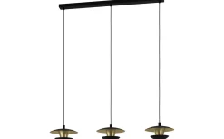 Eglo Nuvano Taklampa 99cm GU10 LED 3000K 4,5W Svart/Guld* Avlånga Taklampor