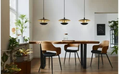 Eglo Nuvano Taklampa 99cm GU10 LED 3000K 4,5W Svart/Guld* Avlånga Taklampor