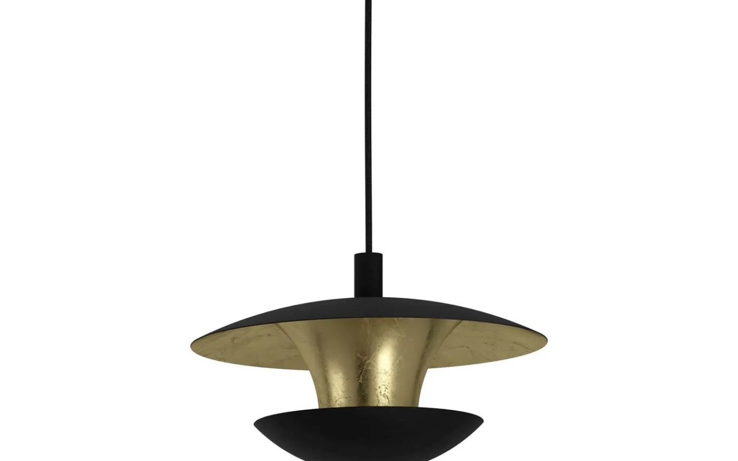 Eglo Nuvano Taklampa 99cm GU10 LED 3000K 4,5W Svart/Guld* Avlånga Taklampor