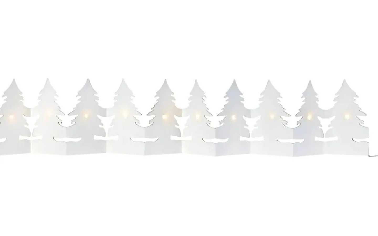 Markslojd Nygården Batteridriven Bordsdekoration Granar 110cm Vit* Batteri Julpynt Inomhus