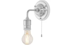 Lampetter<Karlskrona Lampfabrik Nylander - Förnicklad / Brytare / Vitt fäste