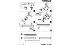Nordlux Oakland LED-Armatur 155cm 2700lm 30W 4000K IP65* Led-Armaturer