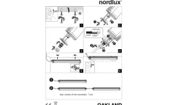 Led-Armaturer<Nordlux Oakland LED-Armatur 125cm 4400lm 43W 4000K IP65