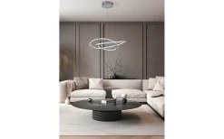 Oakland Taklampa 71cm LED i borstat stål