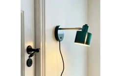 Dyberg Larsen Ocean Vägglampa Mörkgrön/Mässing* Läslampor