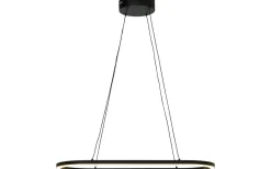 Stora Taklampor Ø70-150 Cm<Aneta Oda Taklampa Oval 76cm LED 29W 3000K Svart