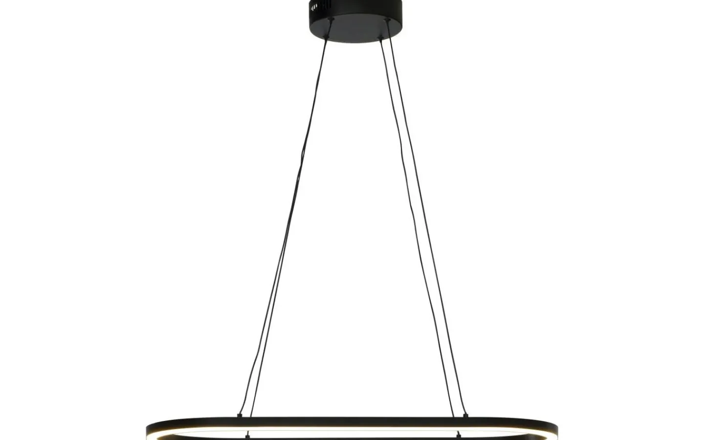 Stora Taklampor Ø70-150 Cm<Aneta Oda Taklampa Oval 76cm LED 29W 3000K Svart