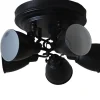 Runda Takspotlights|Takspot Med Minst 4 Lampor<Hallbergs Oddys Takspotlight Ø25cm Svart