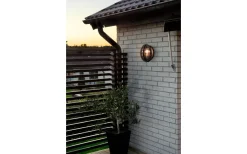 Vägglampor Utomhus<Konstsmide Oden Vägglampa Klarglas Med Eluttag IP23