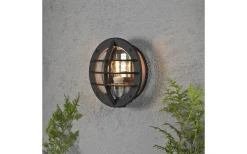 Vägglampor Utomhus<Konstsmide Oden Vägglampa Klarglas Med Eluttag IP23