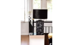 Vardagsrum|Sovrum<Hallbergs Odessa Lampfot 49cm Black Marble