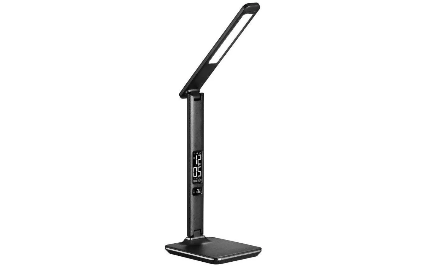 Halo Design Office Skrivbordslampa med Digital Klocka CCT-Dim 36cm Svart* Skrivbordslampor