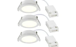 230V Led Spotlights|Infällda Spotlights Badrum<Nordlux Olea Spotlight LED 2700K 4,4W Vit IP65 3-Pack
