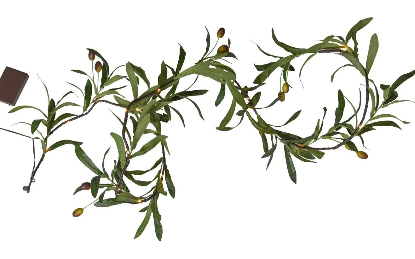 Girlanger|Inomhusdekorationer Batteri<Star Trading Olivec Batteridriven Girland 180cm Grön IP44