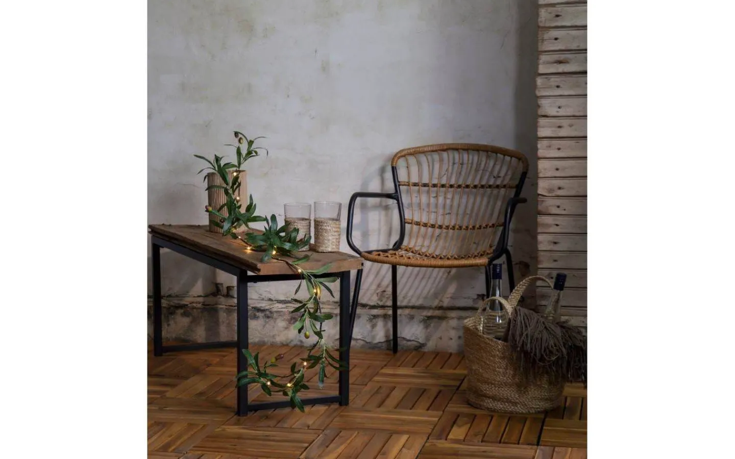 Girlanger|Inomhusdekorationer Batteri<Star Trading Olivec Batteridriven Girland 180cm Grön IP44