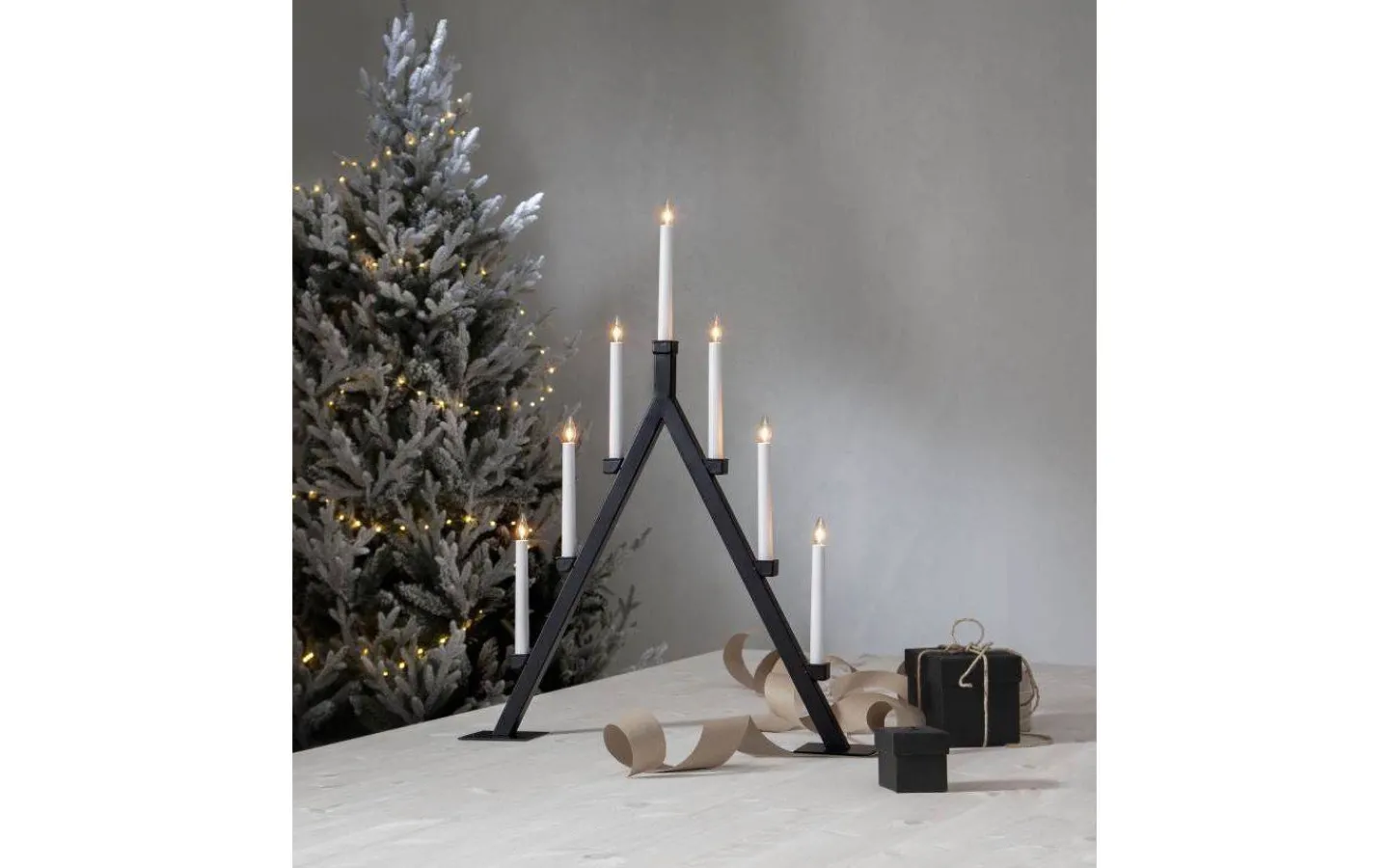 Visa Alla Adventsljusstakar|Adventsljusstakar 61-120 Cm<Star Trading Oliver Adventsljusstake 75cm Svart