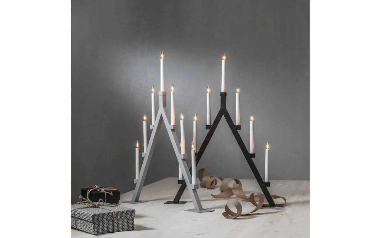 Visa Alla Adventsljusstakar|Adventsljusstakar 61-120 Cm<Star Trading Oliver Adventsljusstake 75cm Svart