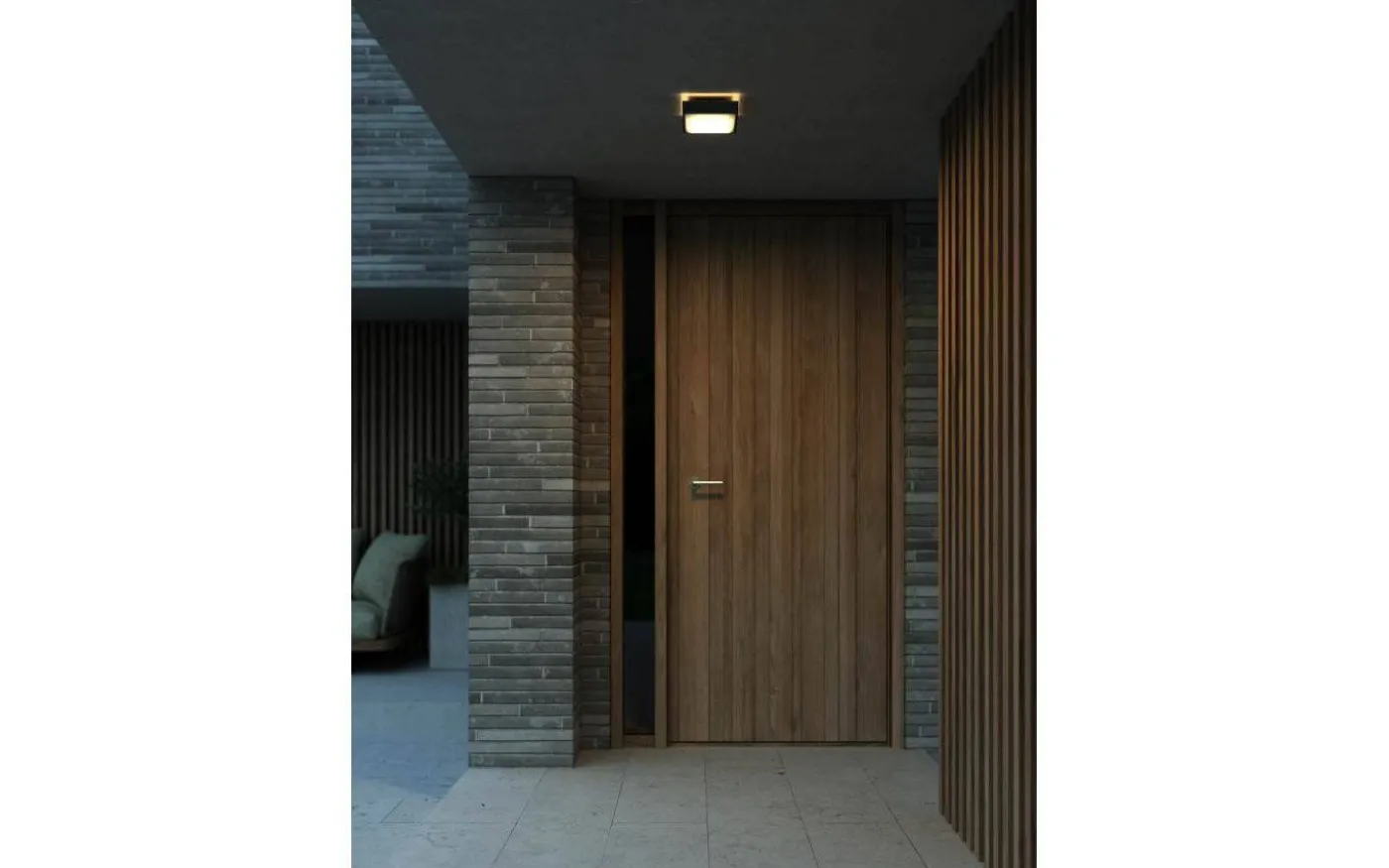 Oliver Vägglampa/Plafond 17,5cm 2700K 600lm 9W Svart IP54