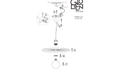 Globen Lighting Omega Taklampa 35cm E27 Svart* Kök & Matplats
