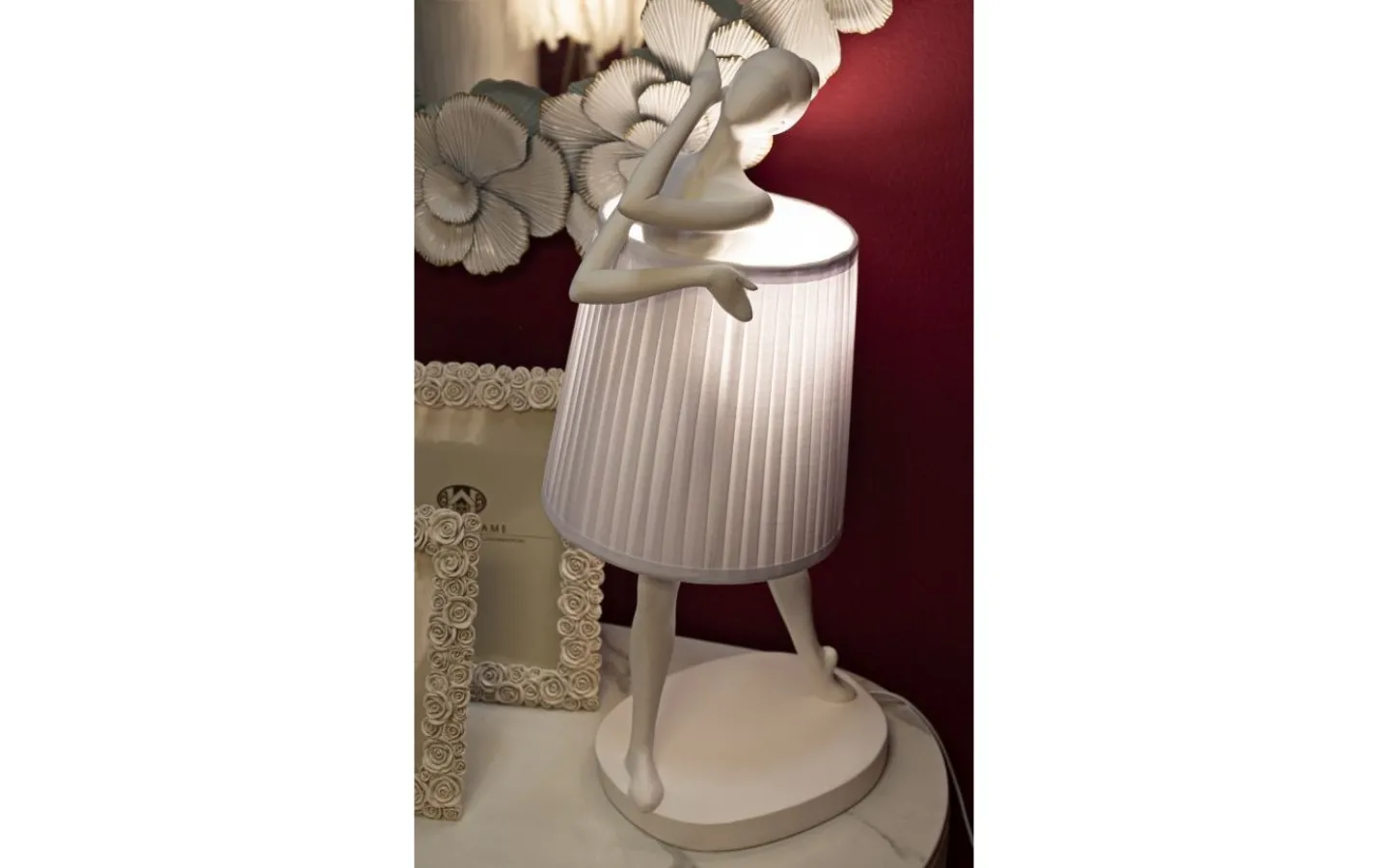 Mauro Ferretti Optic Bordslampa Balett 62,5cm Vit* Bordslampor