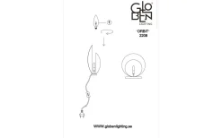 Bordslampor<Globen Lighting Orbit Bordslampa 32cm Beige/Travertin