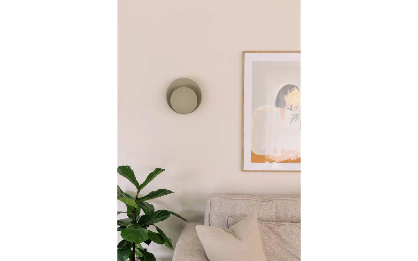 Lampetter<Globen Lighting Orbit Vägglampa Beige