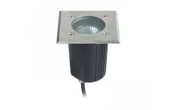 Rendl Orbu Sq Markspotlight GU10 Rostfritt Stål IP67* Markbelysning