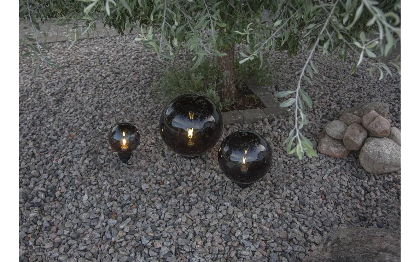 Star Trading Orby Trädgårdsklot 24cm Rök* Utomhusdekorationer|Markbelysning