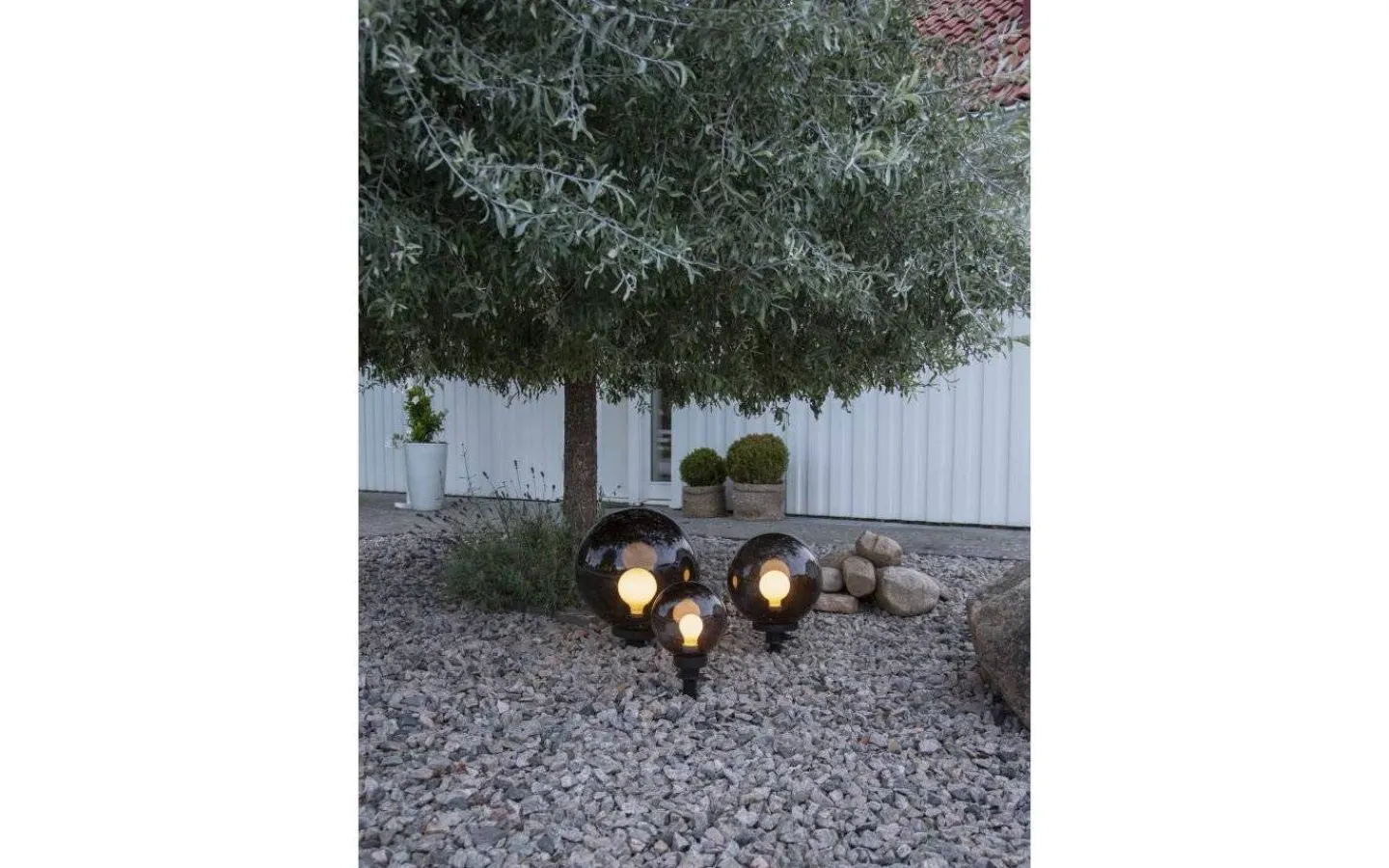 Star Trading Orby Trädgårdsklot 24cm Rök* Utomhusdekorationer|Markbelysning