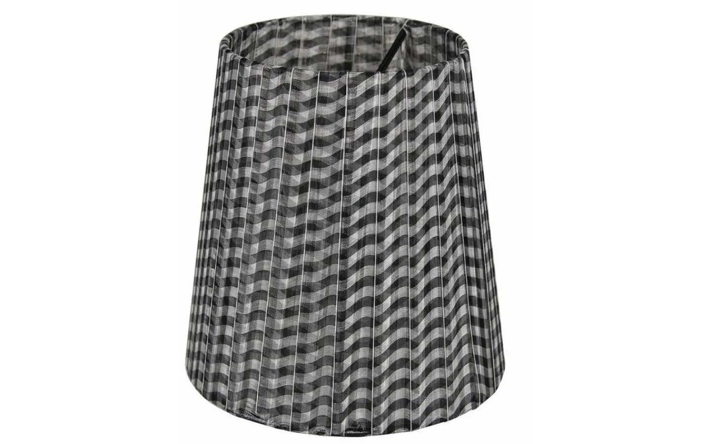 Oriva Organza Lampskärm Ø14,5cm Svart/Vit* Enfärgade Runda Lampskärmar