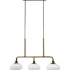 Ossett Taklampa 80cm Opal/Brons