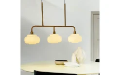 Ossett Taklampa 80cm Opal/Brons