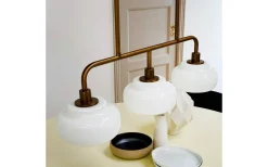 Ossett Taklampa 80cm Opal/Brons