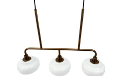 Ossett Taklampa 80cm Opal/Brons