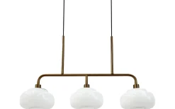 Ossett Taklampa 80cm Opal/Brons