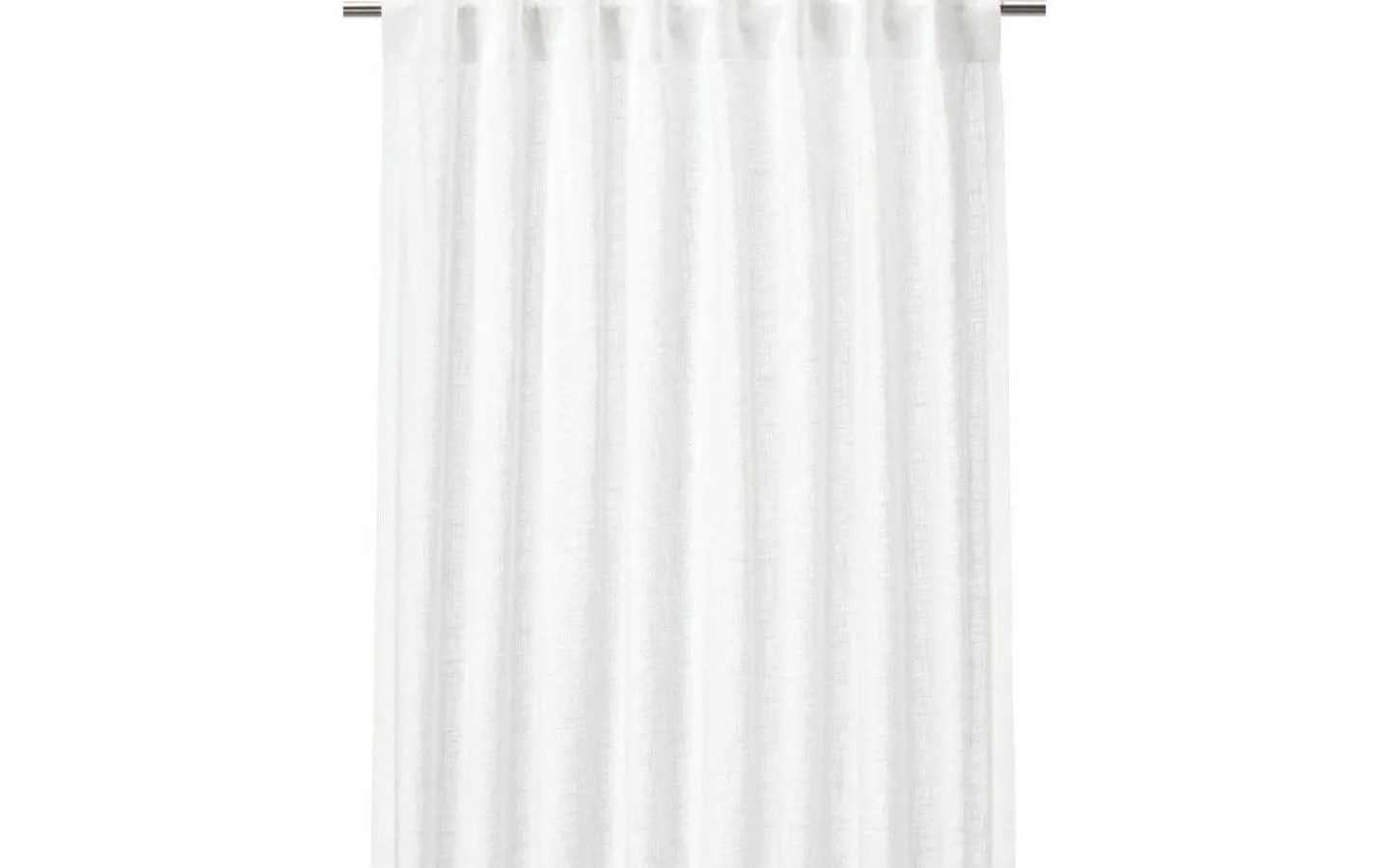 Svanefors Otila Gardin 2-pack Vit 2x125x250cm* Enfärgade Gardiner