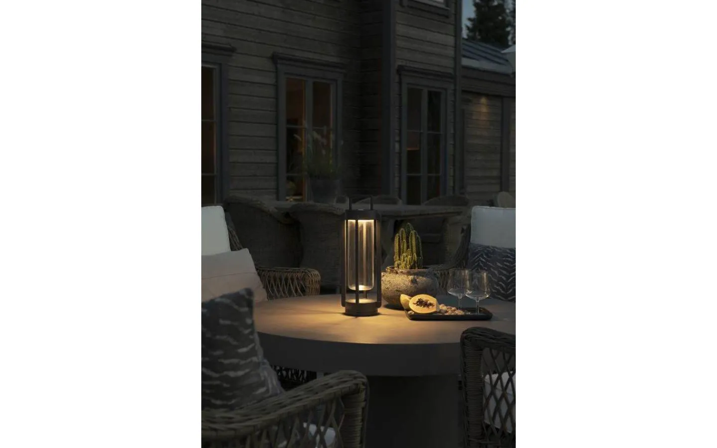 Uppladdningsbara Lampor Utomhus|Uppladdningsbara Lampor Utomhus<Konstsmide Otranto Uppladdningsbar Ljuslykta 44cm Svart IP54