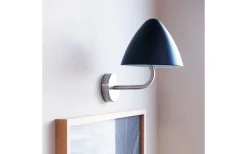 Dyberg Larsen Oulu Vägglampa Svart/Borstad Stål* Lampetter|Läslampor