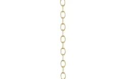 Belysningstillbehör<Karlskrona Lampfabrik Oval kätting - Mässing (10m)