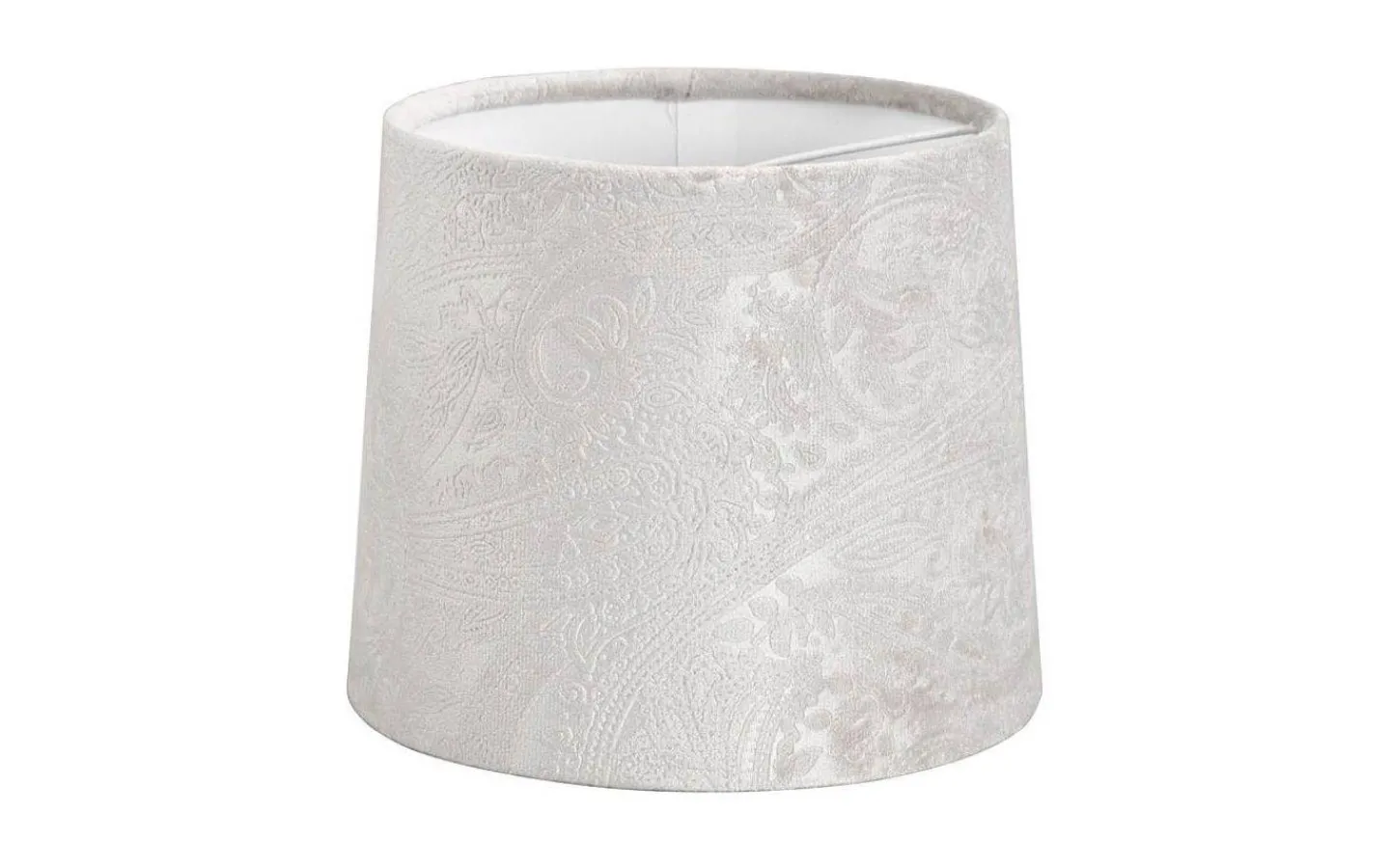 Oriva Paisley Lampskärm Ø16cm Sammet Grå* Mönstrade Lampskärmar