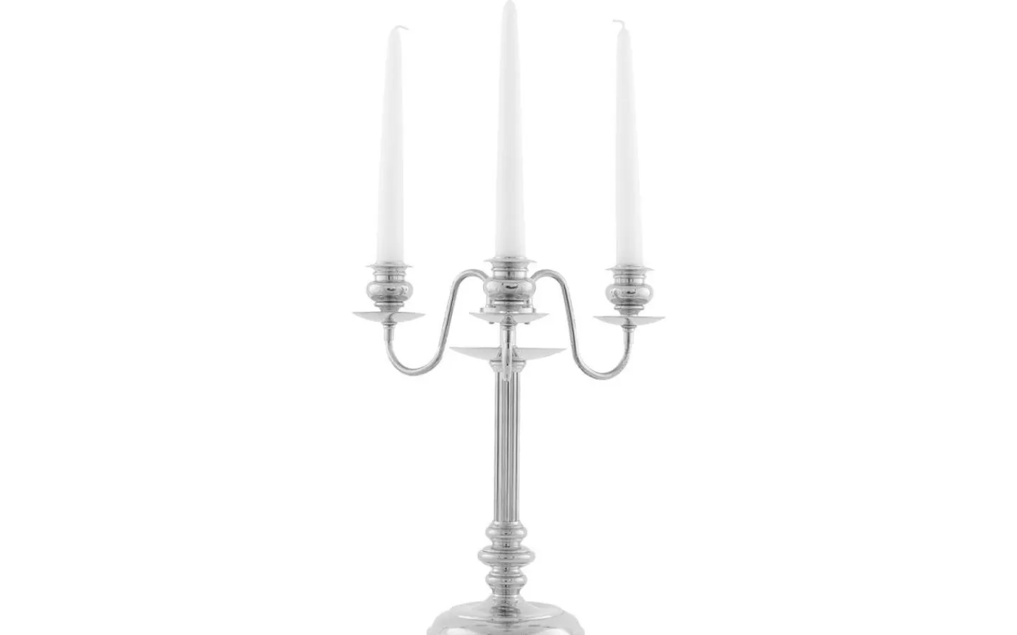 Ljushållare<Karlskrona Lampfabrik Palander - Trearmad / Förnicklad