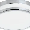 Badrumslampor Tak<Eglo Palermo Plafond 23cm LED 3000K 11W Krom IP44