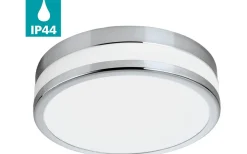 Badrumslampor Tak<Eglo Palermo Plafond 23cm LED 3000K 11W Krom IP44