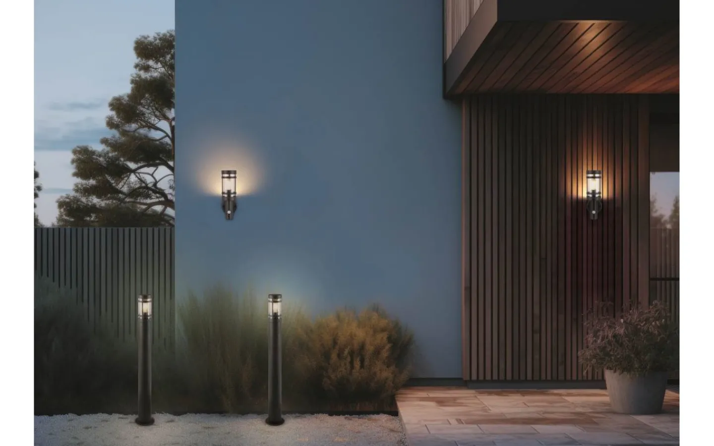 Reality Paloma Pollare 100cm E27 antracit IP44* Pollare & Grindlyktor