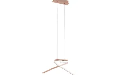 Stora Taklampor Ø70-150 Cm<Eglo Palozza Taklampa 71cm LED 3000K 19W Roséguld